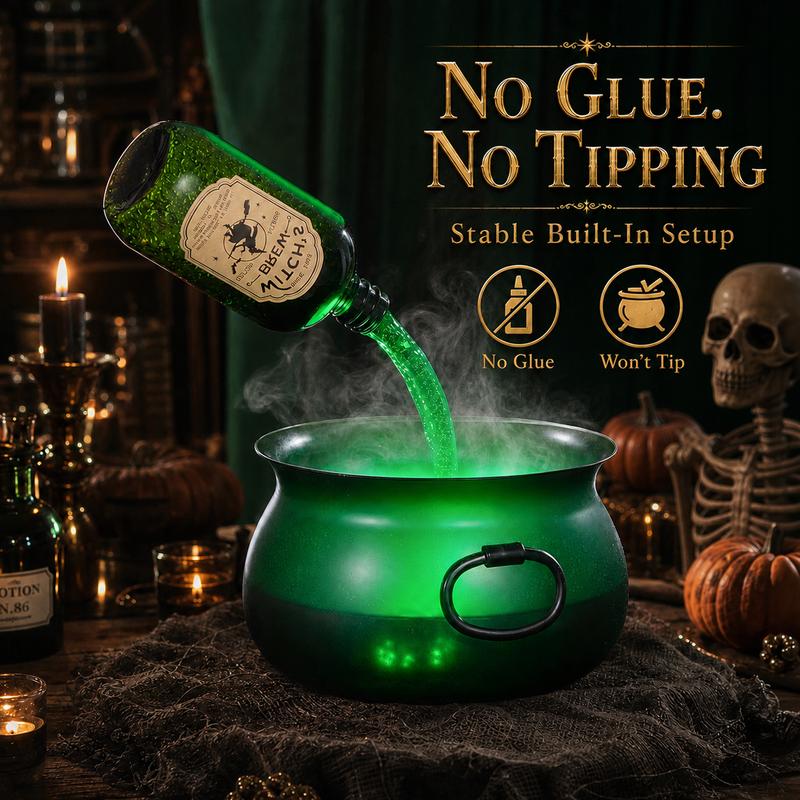 HexaBrew™ Halloween Magic Cauldron | Magical Glow Effect & Floating Potion Illusion