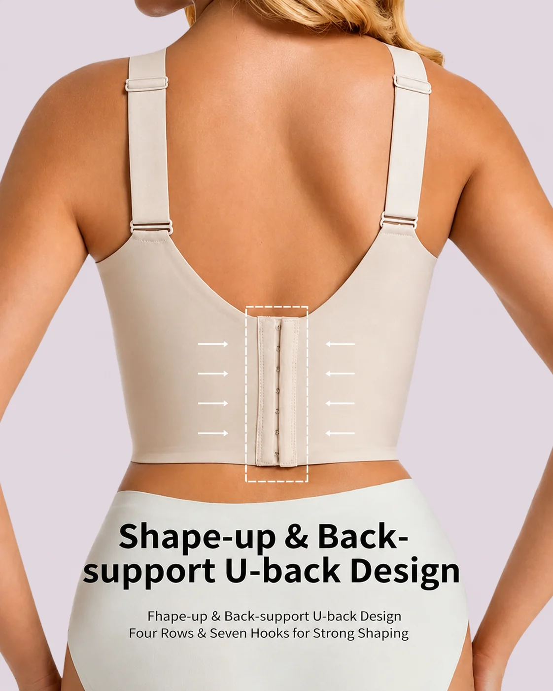 (Pack of 3) Amelia - Wireless Push Up Seamless Full Coverage Bra