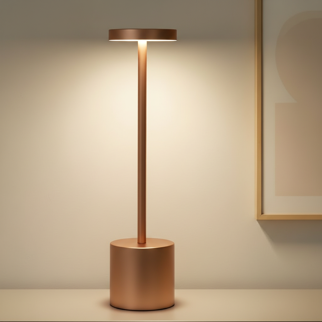 Auralis™ – Minimalist Dimmable Rechargeable LED Table Lamp