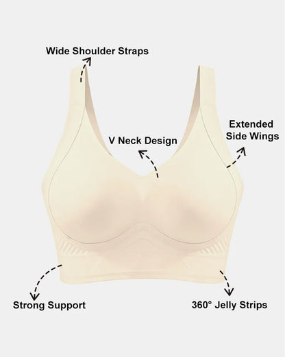 Elavelle™ – Plus Size T-Shirt Bra with Seamless Support