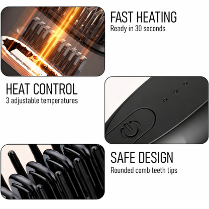 SwiftLuxe™ Cordless Mini Hair Straightening Brush | Smooth Hair, Tame Frizz & Style On the Go