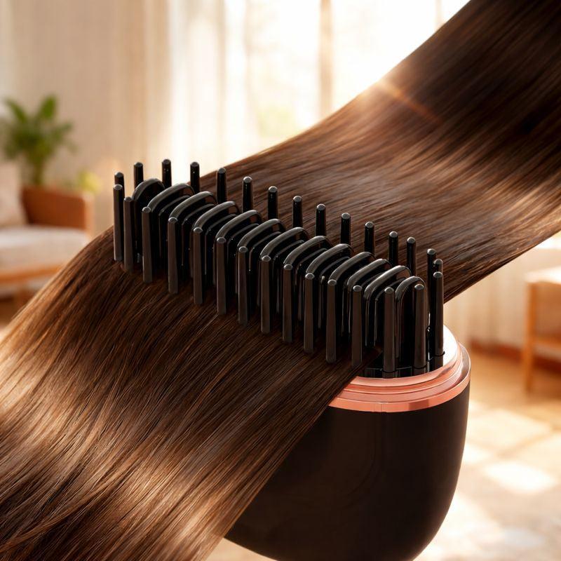 SwiftLuxe™ Cordless Mini Hair Straightening Brush | Smooth Hair, Tame Frizz & Style On the Go