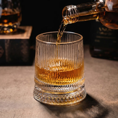 VinoSpin™ Rotating Whisky Glass | Stylish Drinking with a Gentle Swirling Motion
