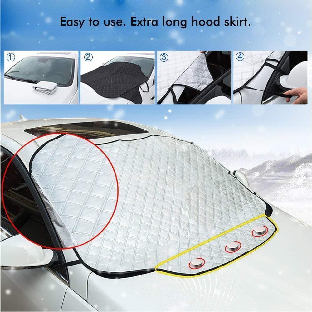 WarmShield™ Magnetic Windshield Frost Cover | Quick Winter Protection