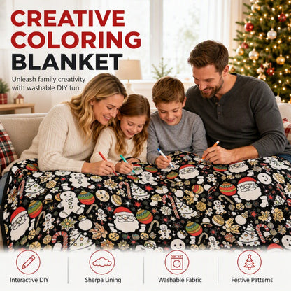 ColorNest™ DIY Colouring Blanket for the Whole Family | Creative Fun & Cosy Comfort