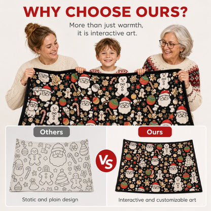 ColorNest™ DIY Colouring Blanket for the Whole Family | Creative Fun & Cosy Comfort