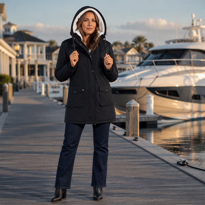 Warmelle™ Women’s Hooded Parka Coat | Cosy Everyday Protection