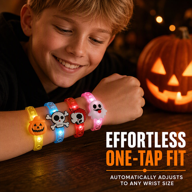 GlowWitch™ Halloween LED Bracelet | Glowing Party Look & Festive Halloween Accessory