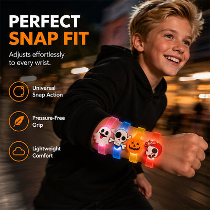 GlowWitch™ Halloween LED Bracelet | Glowing Party Look & Festive Halloween Accessory