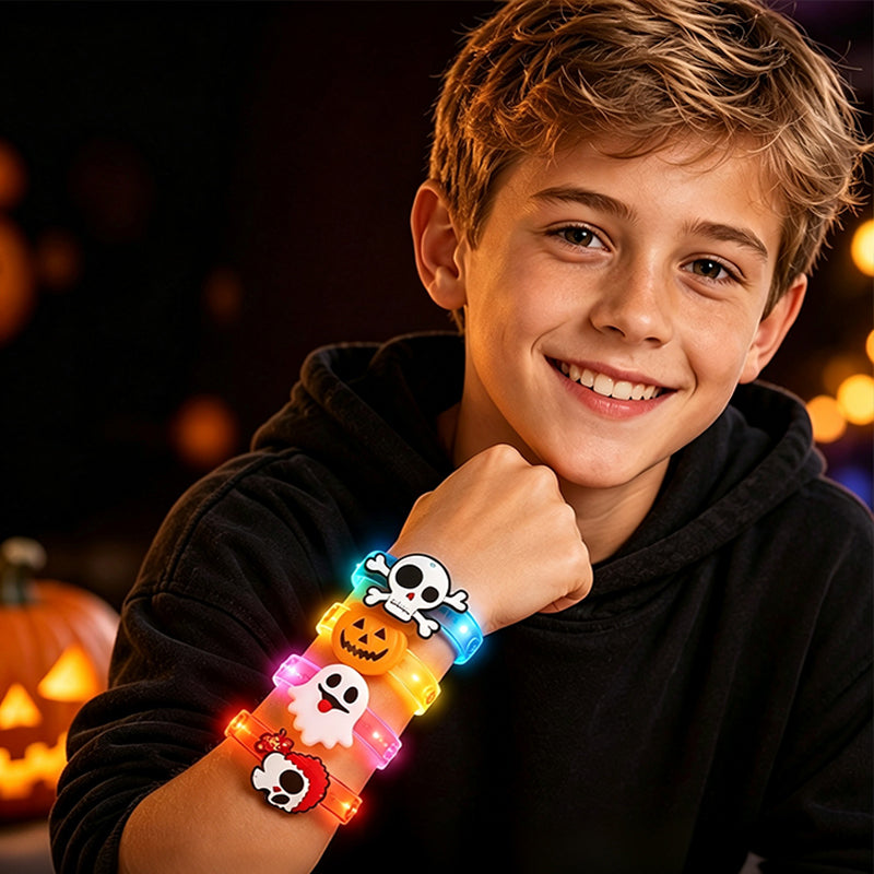 GlowWitch™ Halloween LED Bracelet | Glowing Party Look & Festive Halloween Accessory