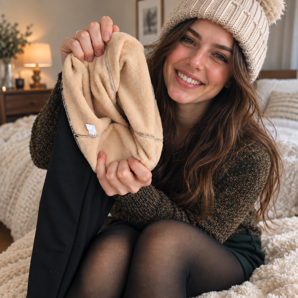 Softelle™ – Fluffy fleece tights for warm, relaxed legs